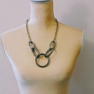 Silver Circle Chain Necklace
